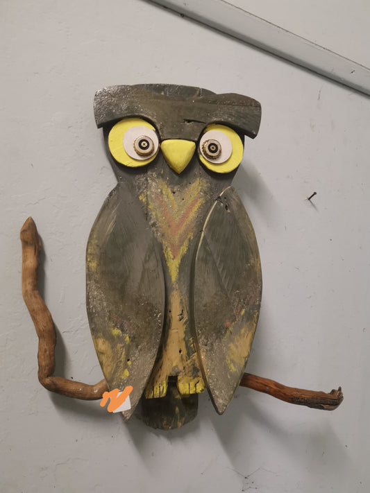 Funky owl wall decor