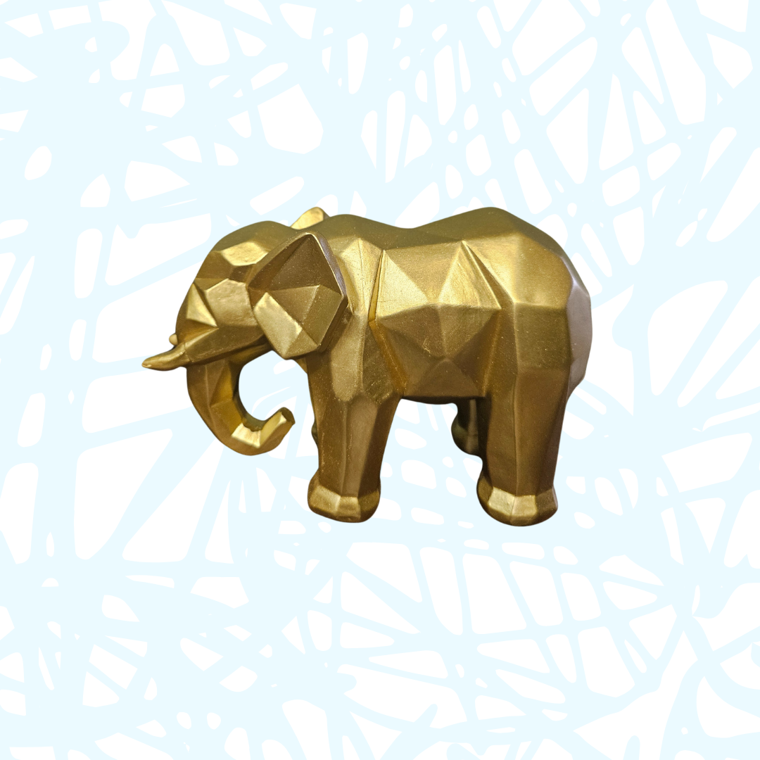 Golden Elephant Figurines