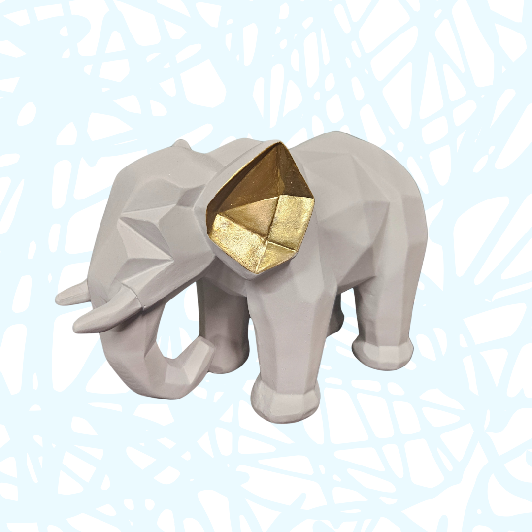 Golden Elephant Figurines