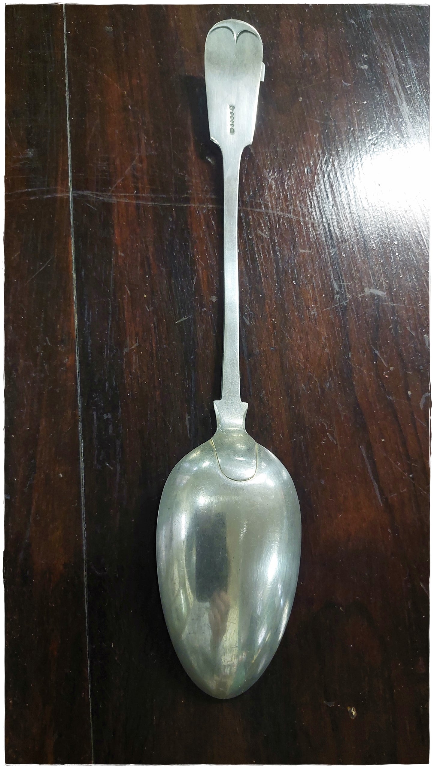 Large silver plated serving spoon