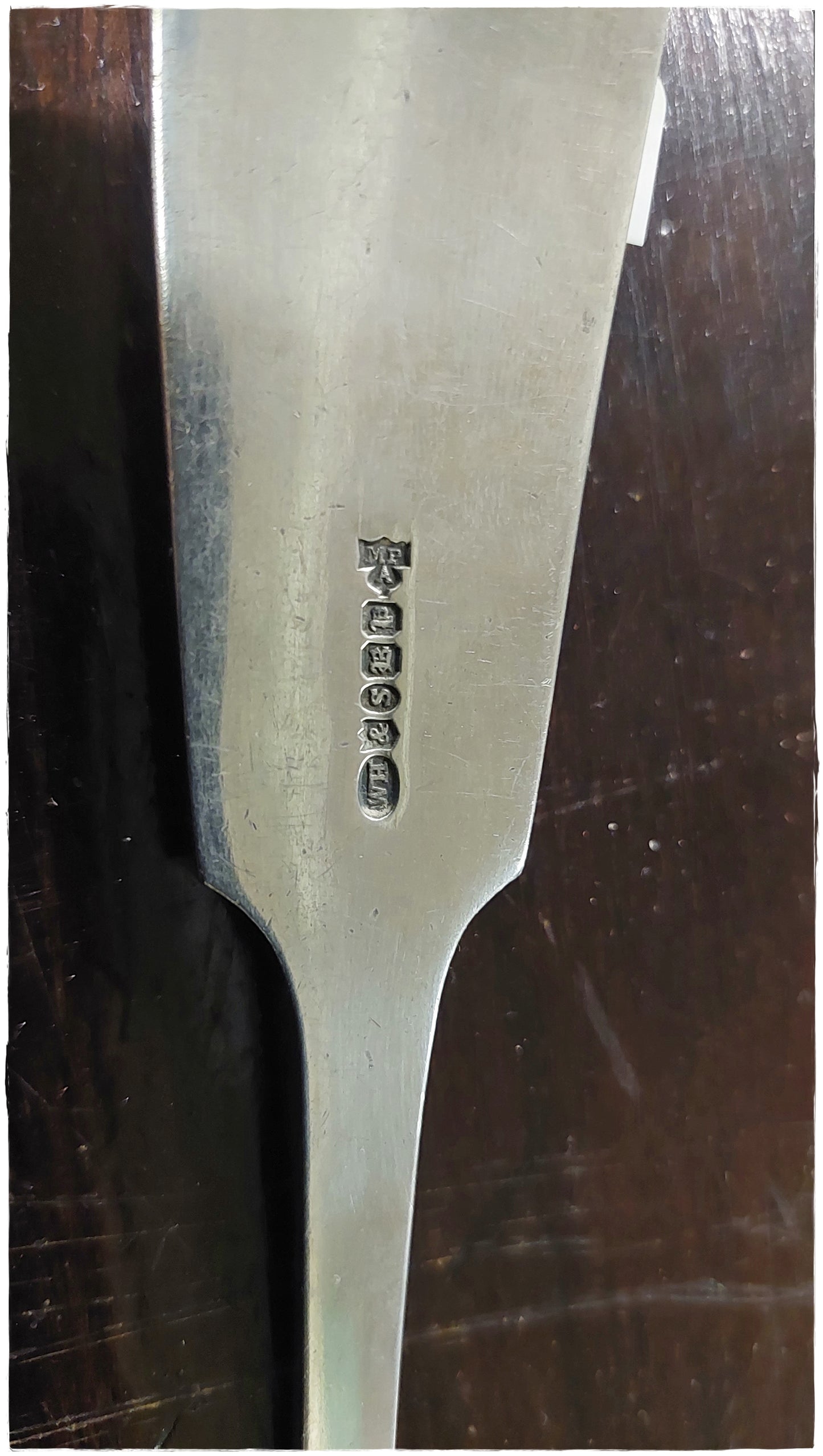 Large silver plated serving spoon