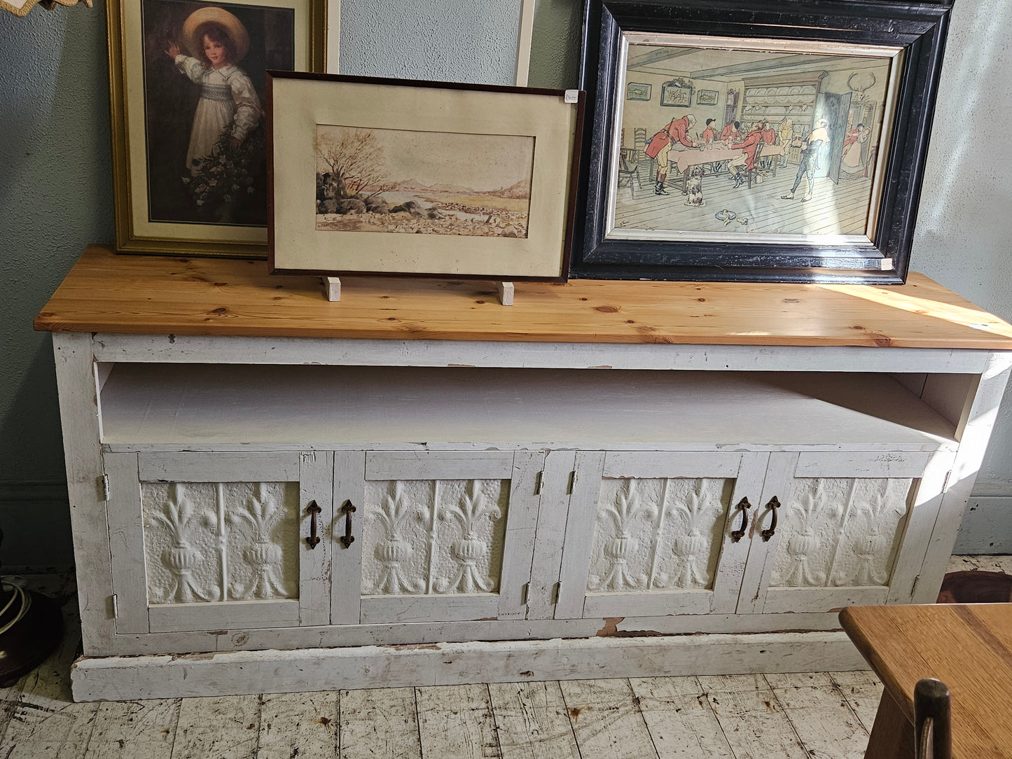 Large rustic TV unit