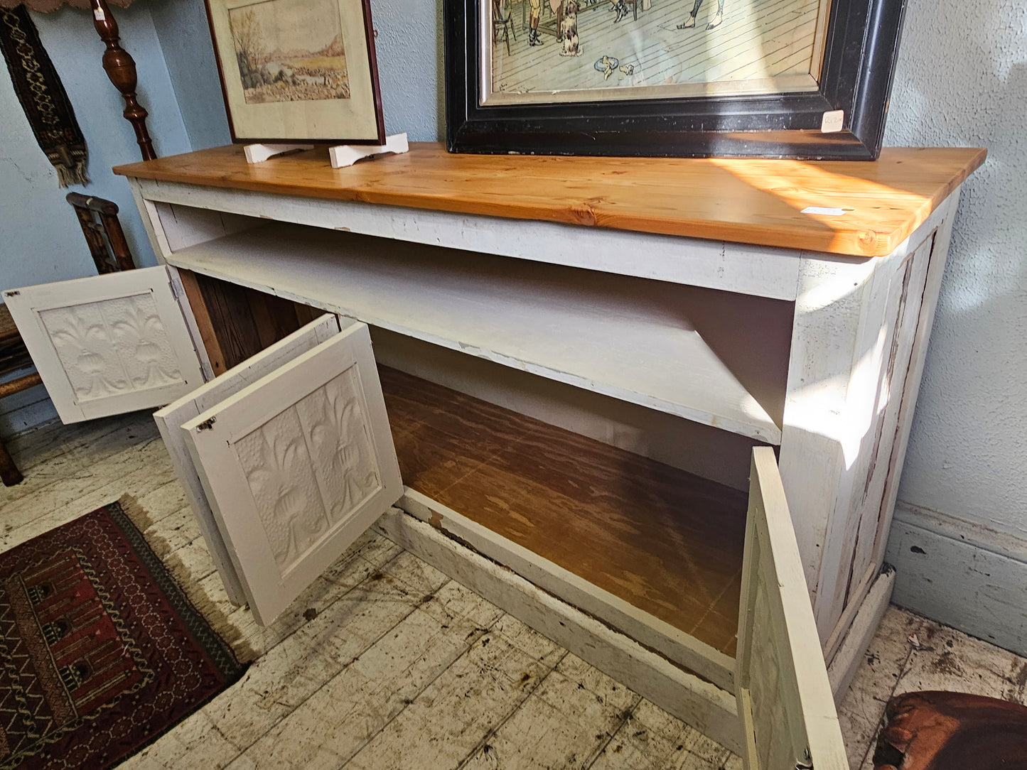 Large rustic TV unit