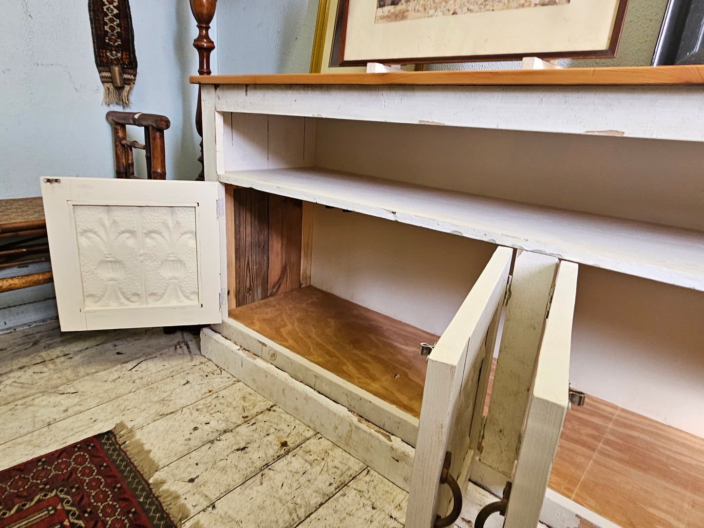 Large rustic TV unit