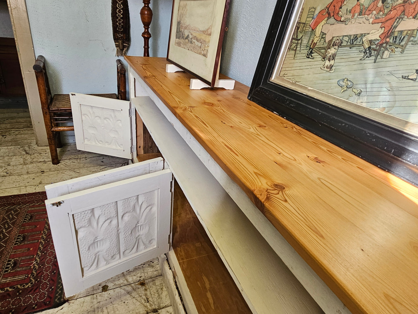 Large rustic TV unit