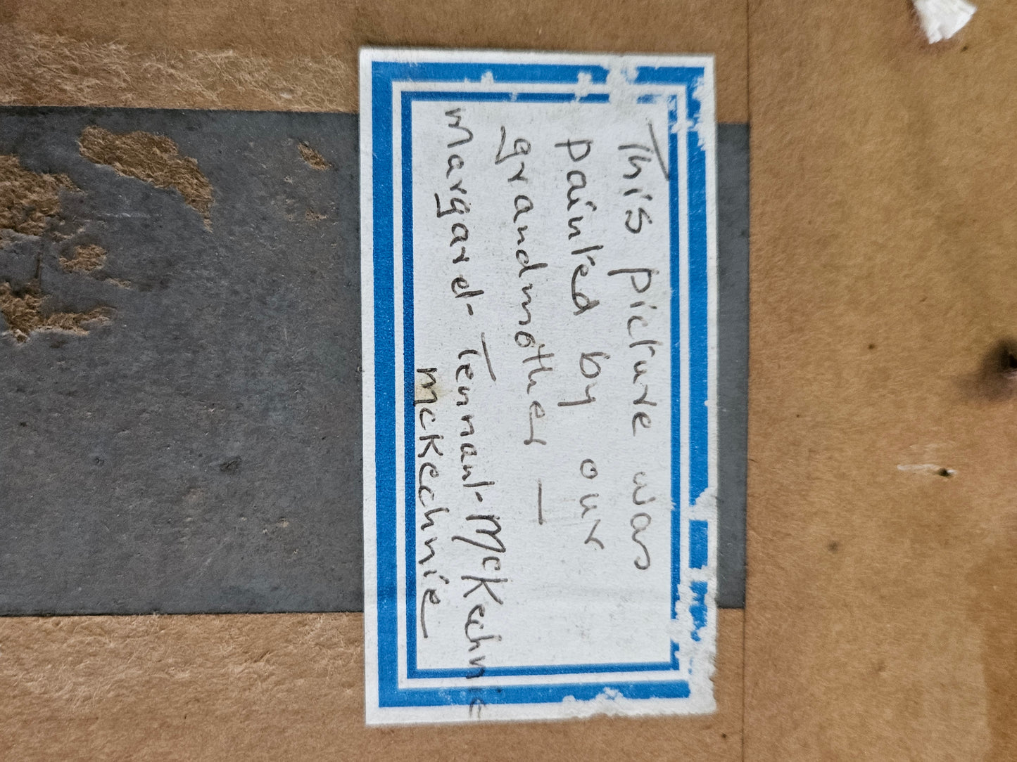 Portrait of a man painting