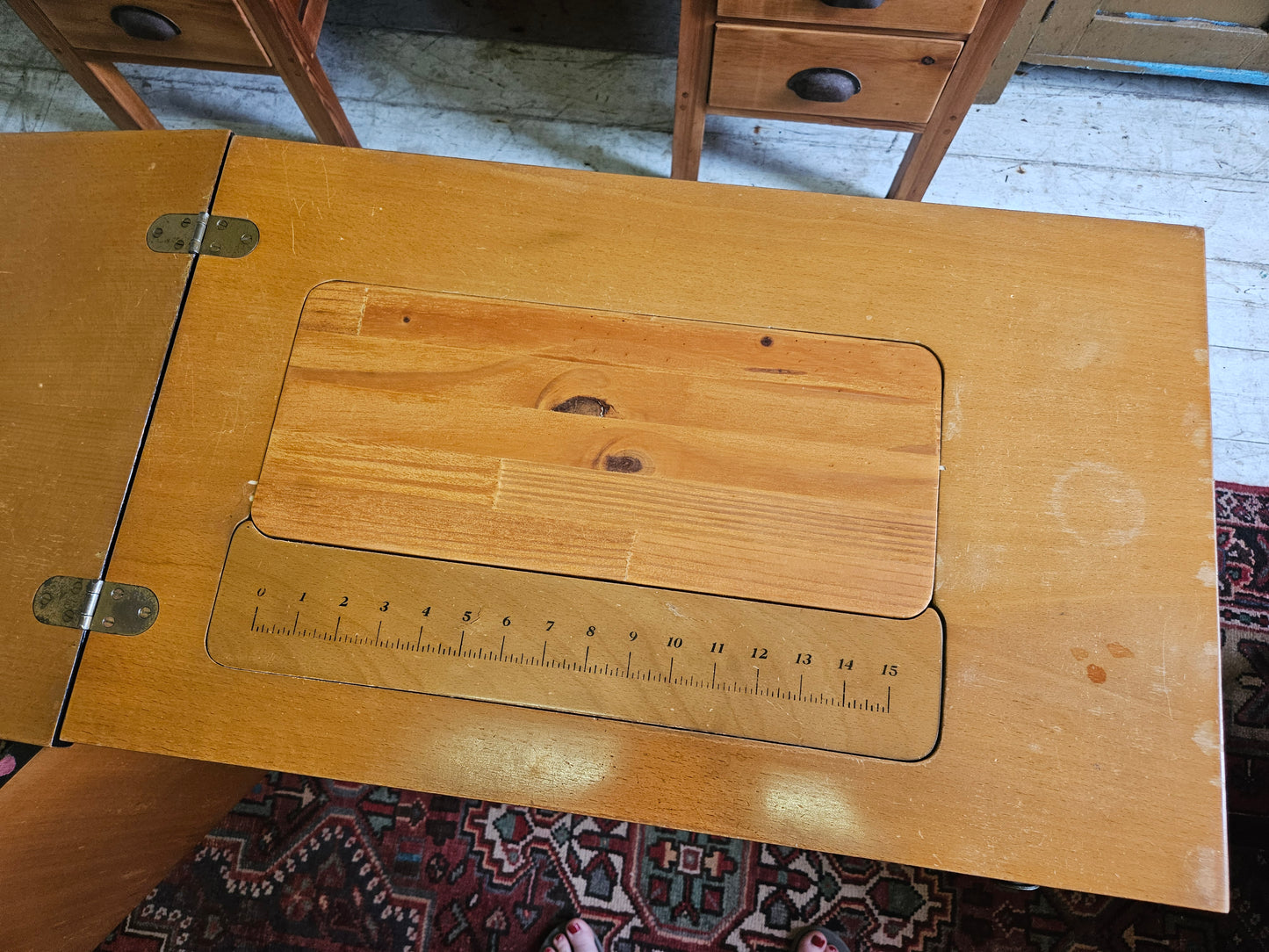 Mid-century sewing table