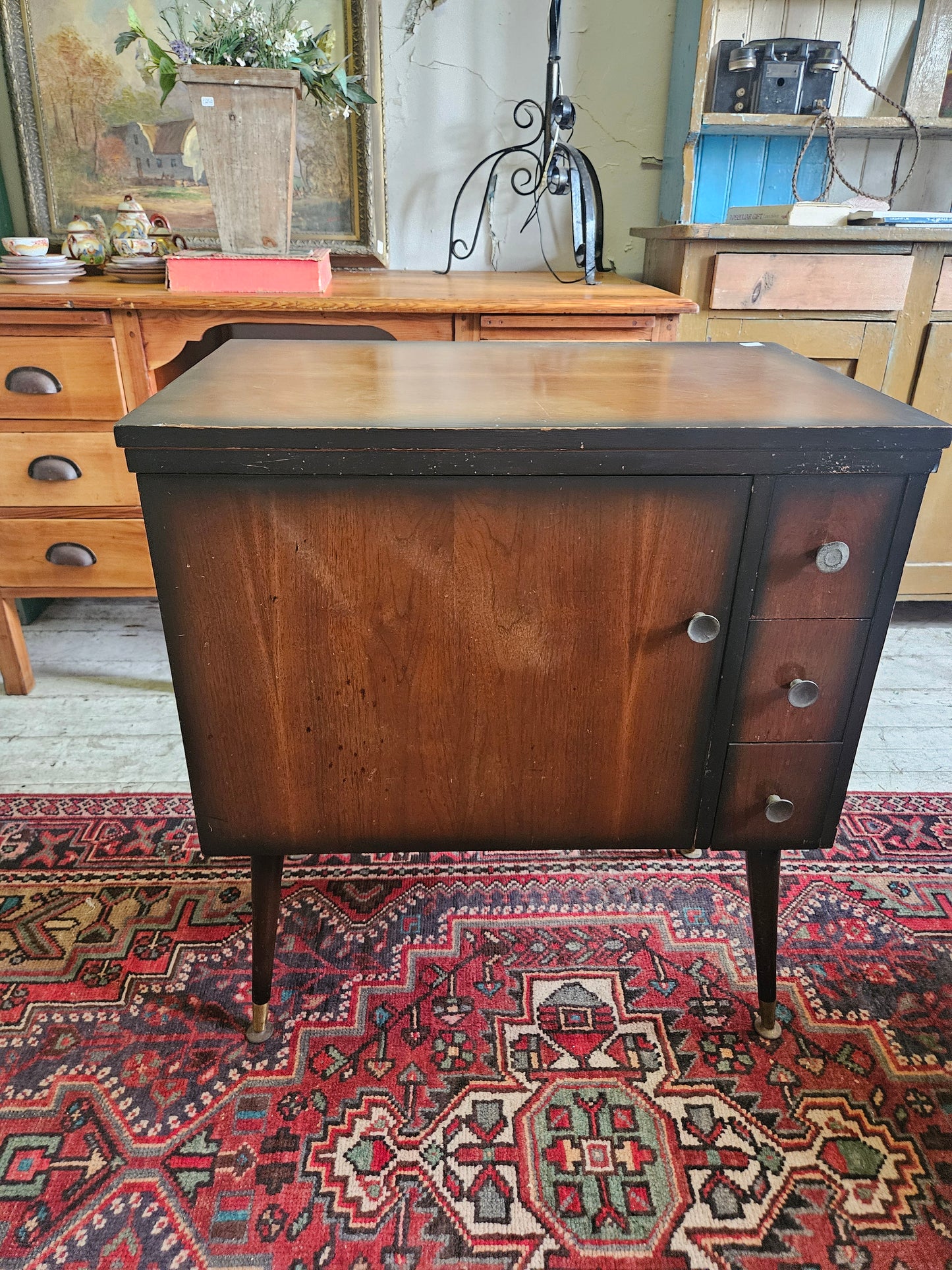 Mid-century sewing table