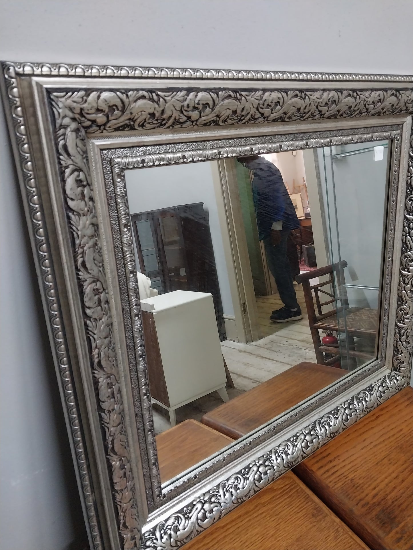 Mirror in silver frame
