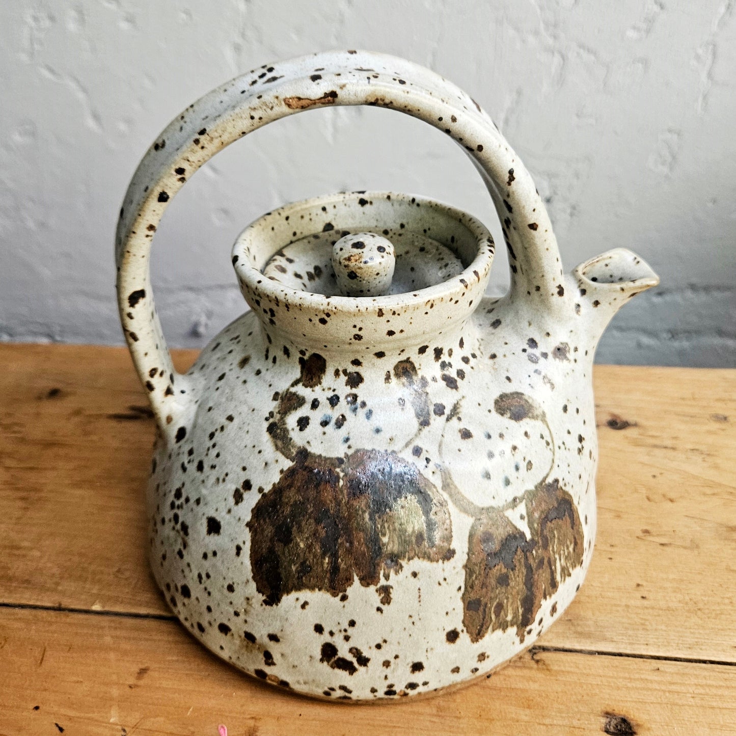 Funky pottery teapot