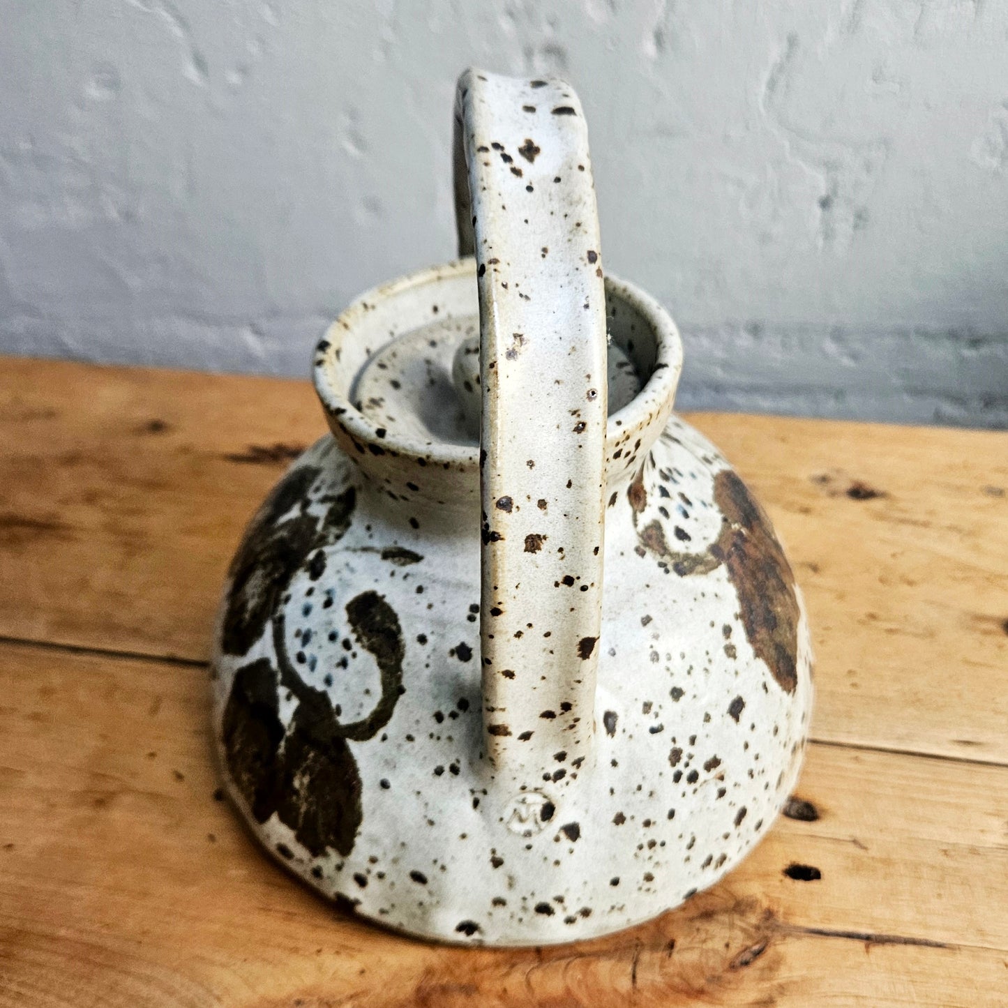 Funky pottery teapot