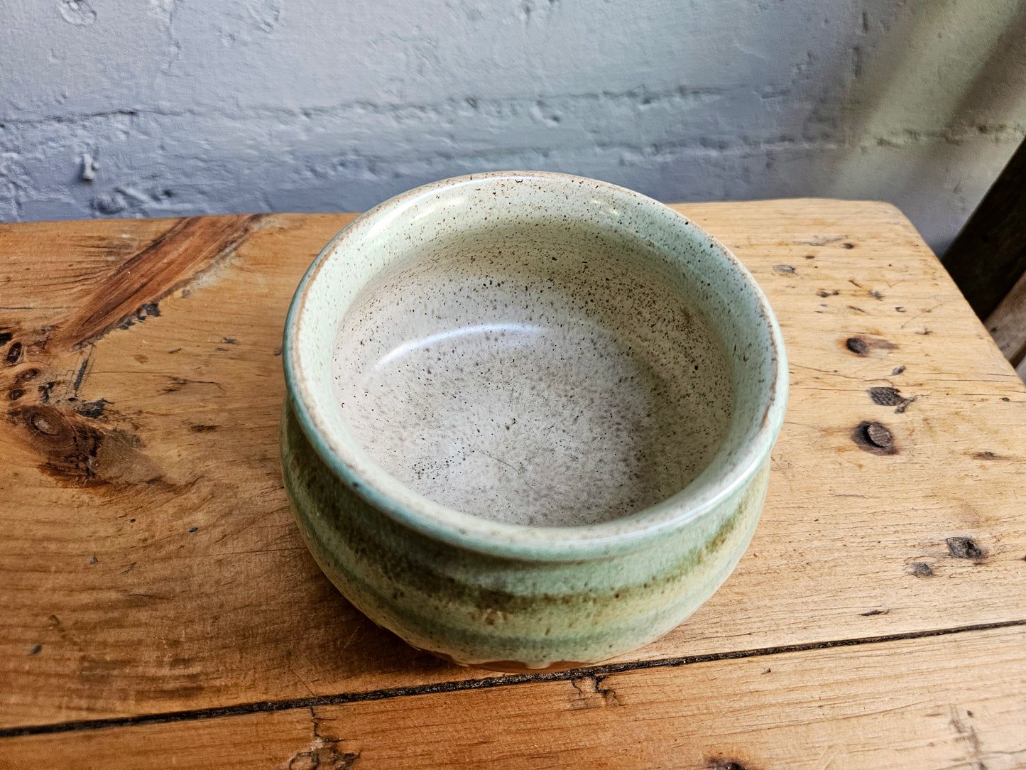 Small drip glaze pottery dish