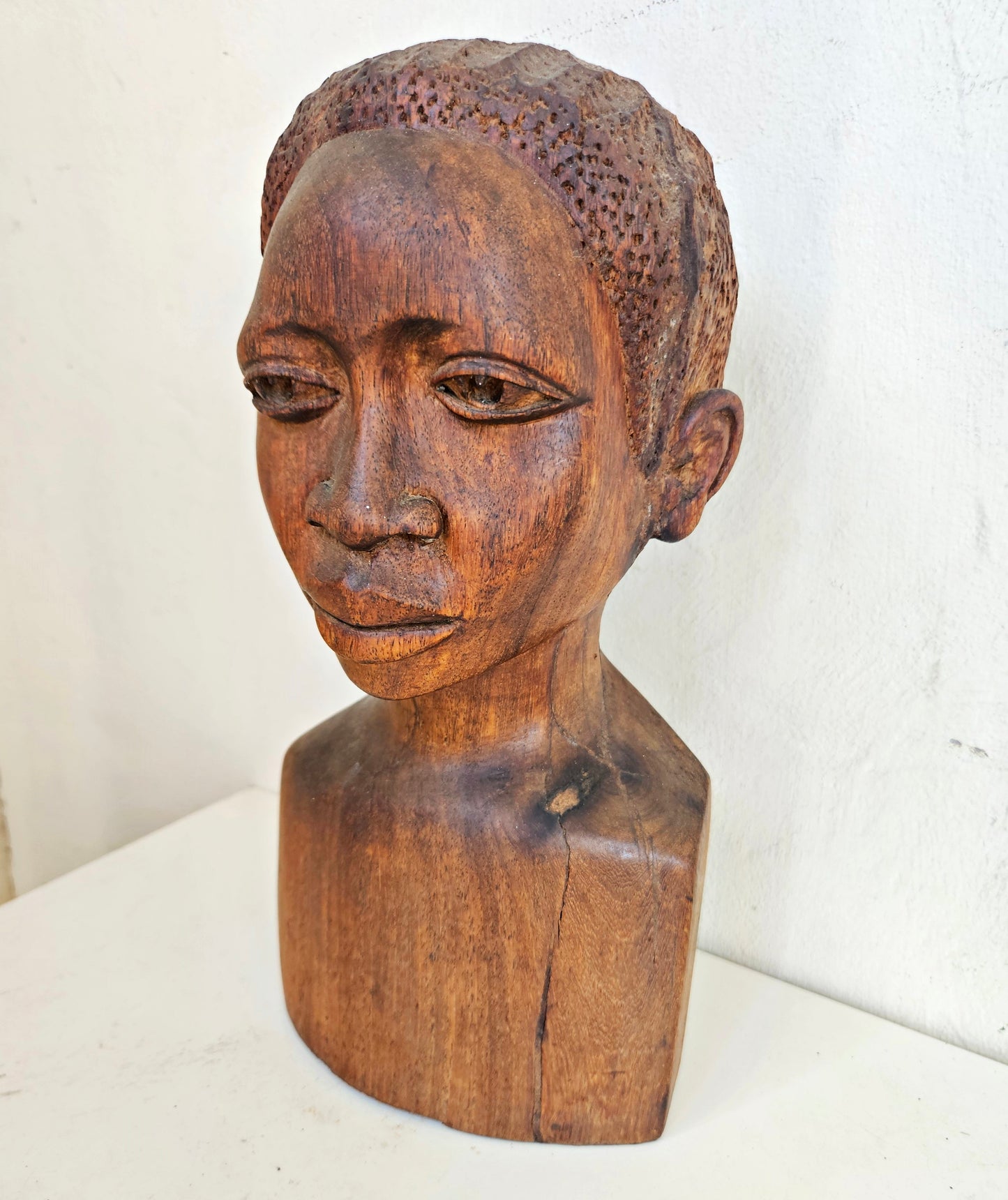 Carved bust