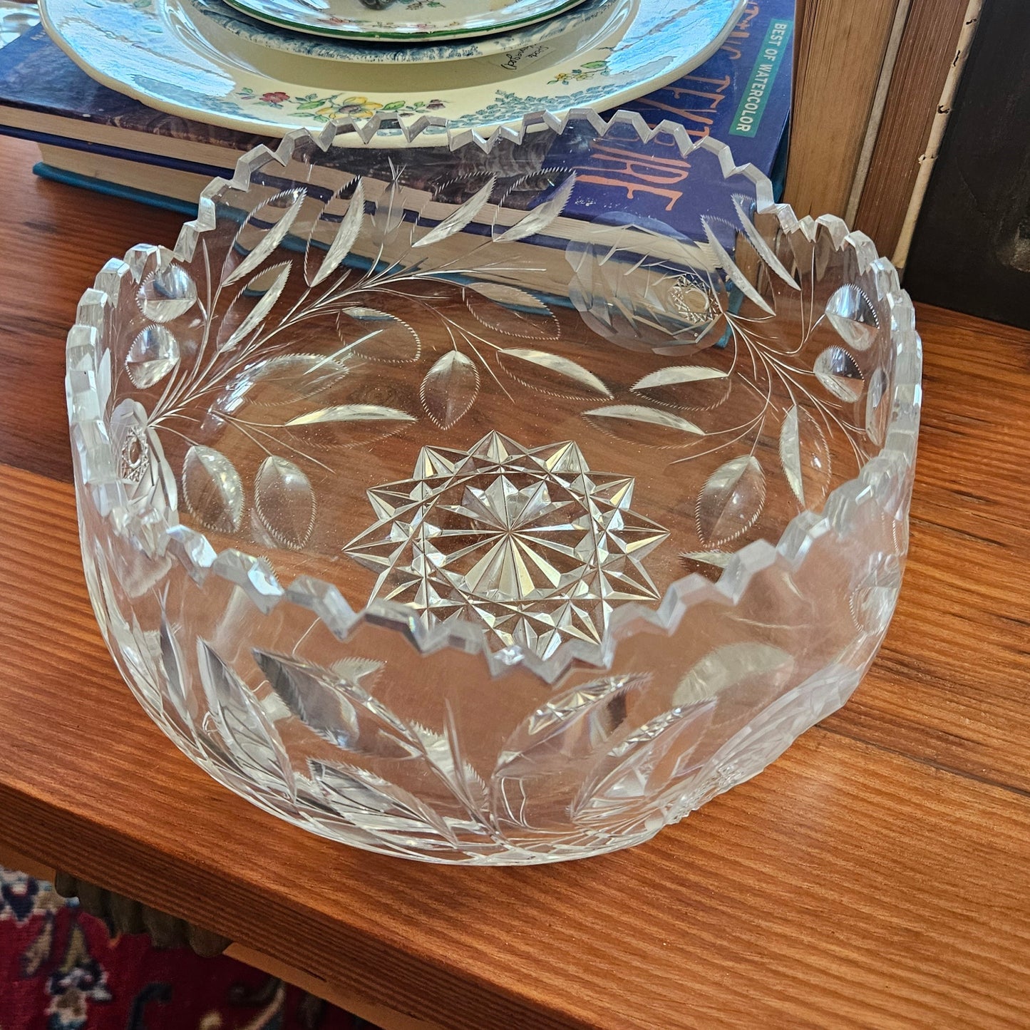 Crystal glass bowl