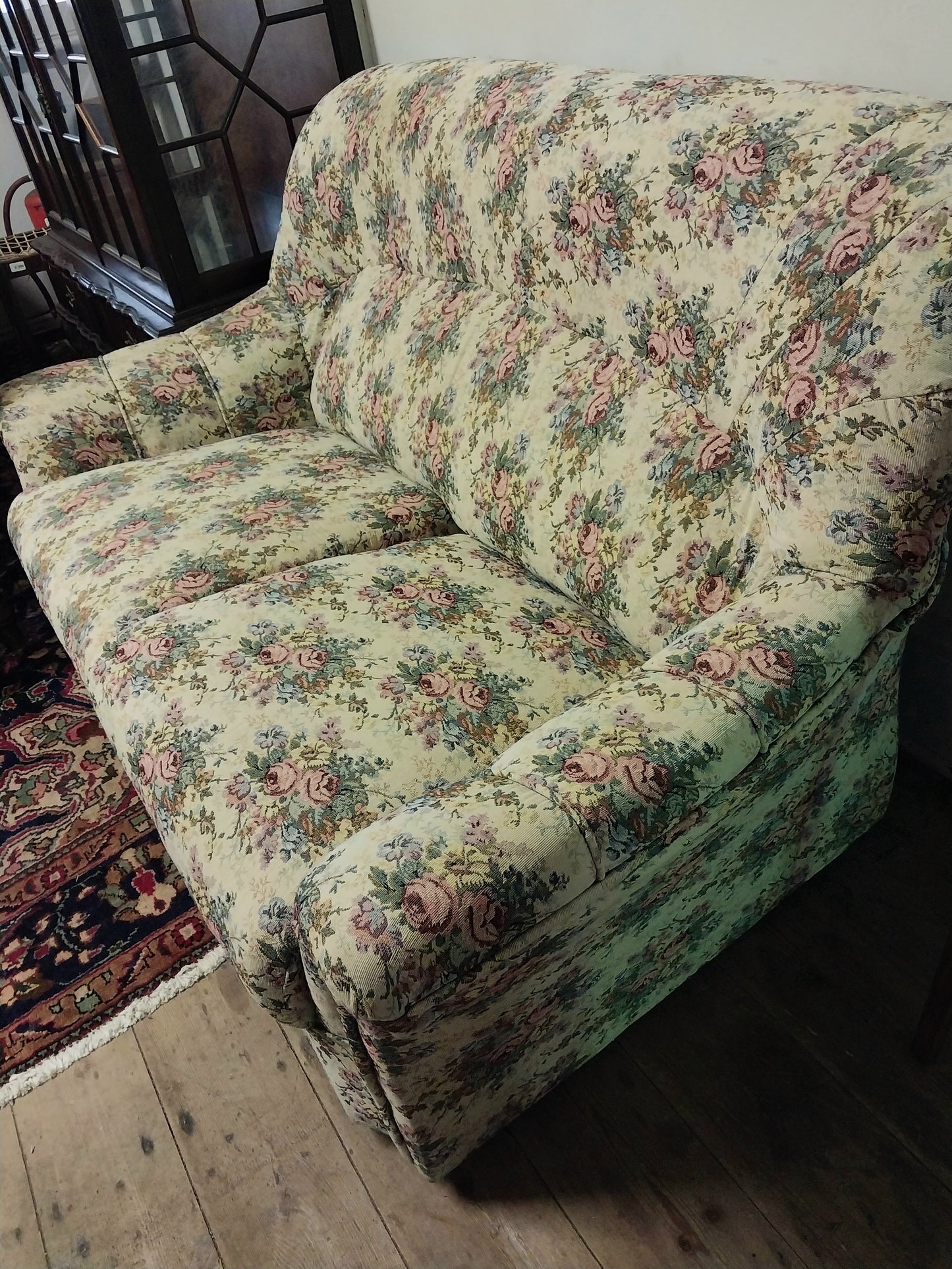 Floral 2 seater couch