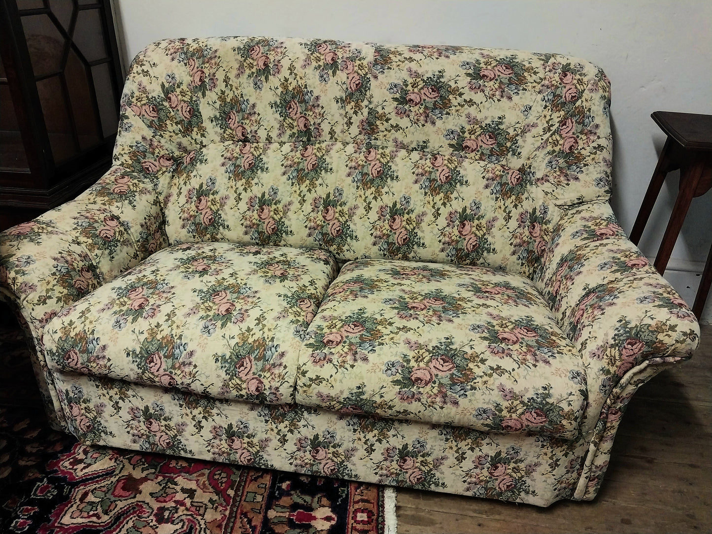 Floral 2 seater couch