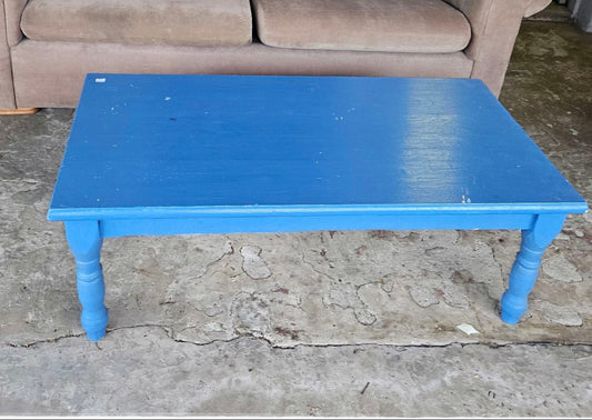 Blue coffee table