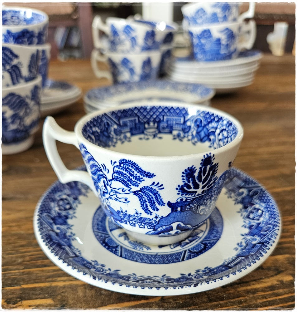 Woods Ware coffee set in Willow Pattern