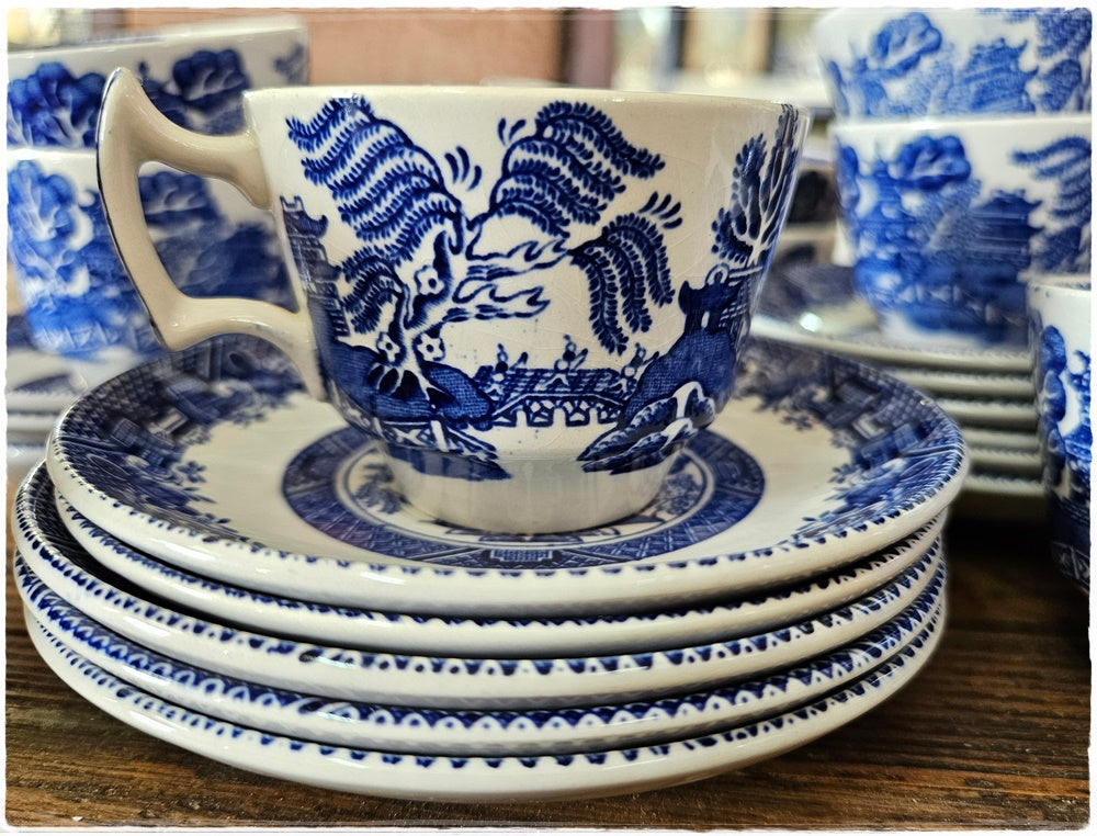 Woods Ware coffee set in Willow Pattern
