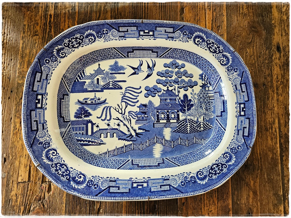 Large Iron Stone China ceramic plate