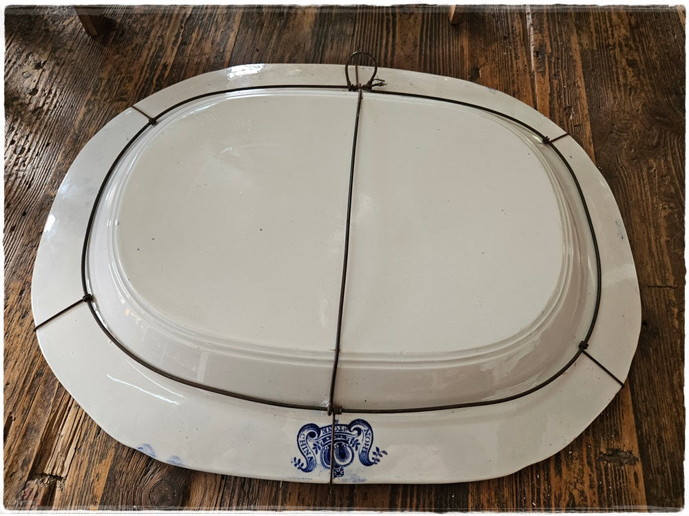 Large Iron Stone China ceramic plate