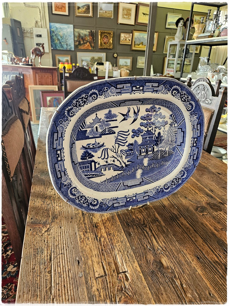 Large Iron Stone China ceramic plate