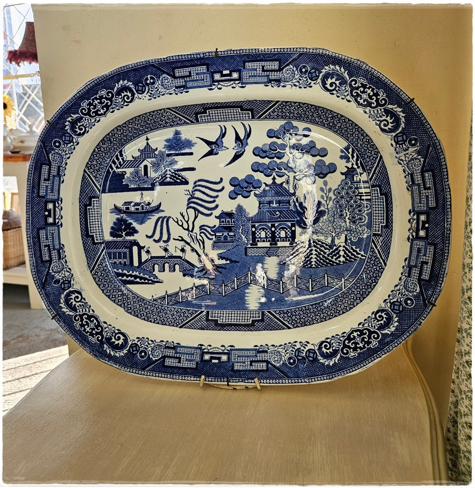 Large Iron Stone China ceramic plate