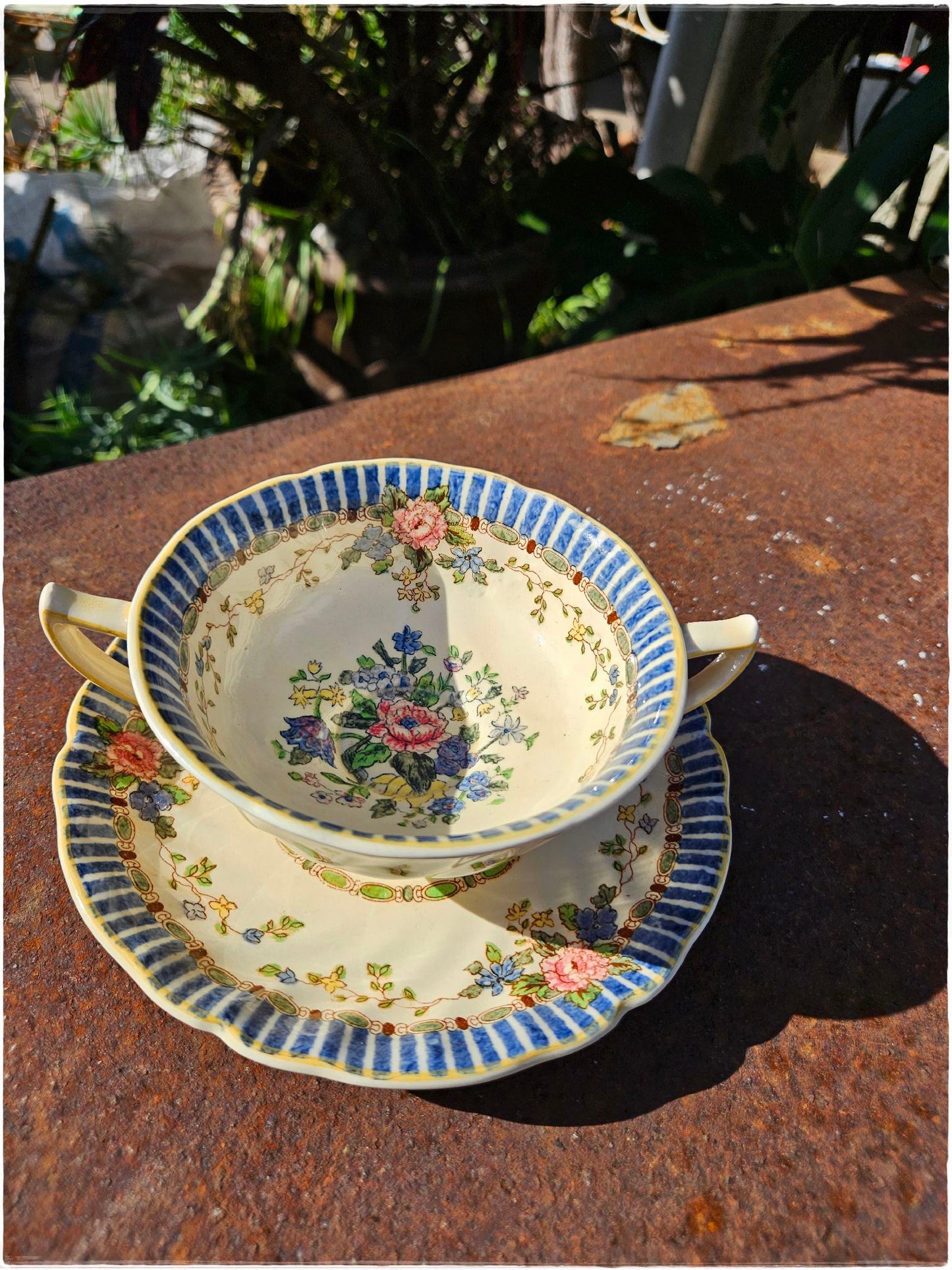 Royal Doulton soup bowl and saucer