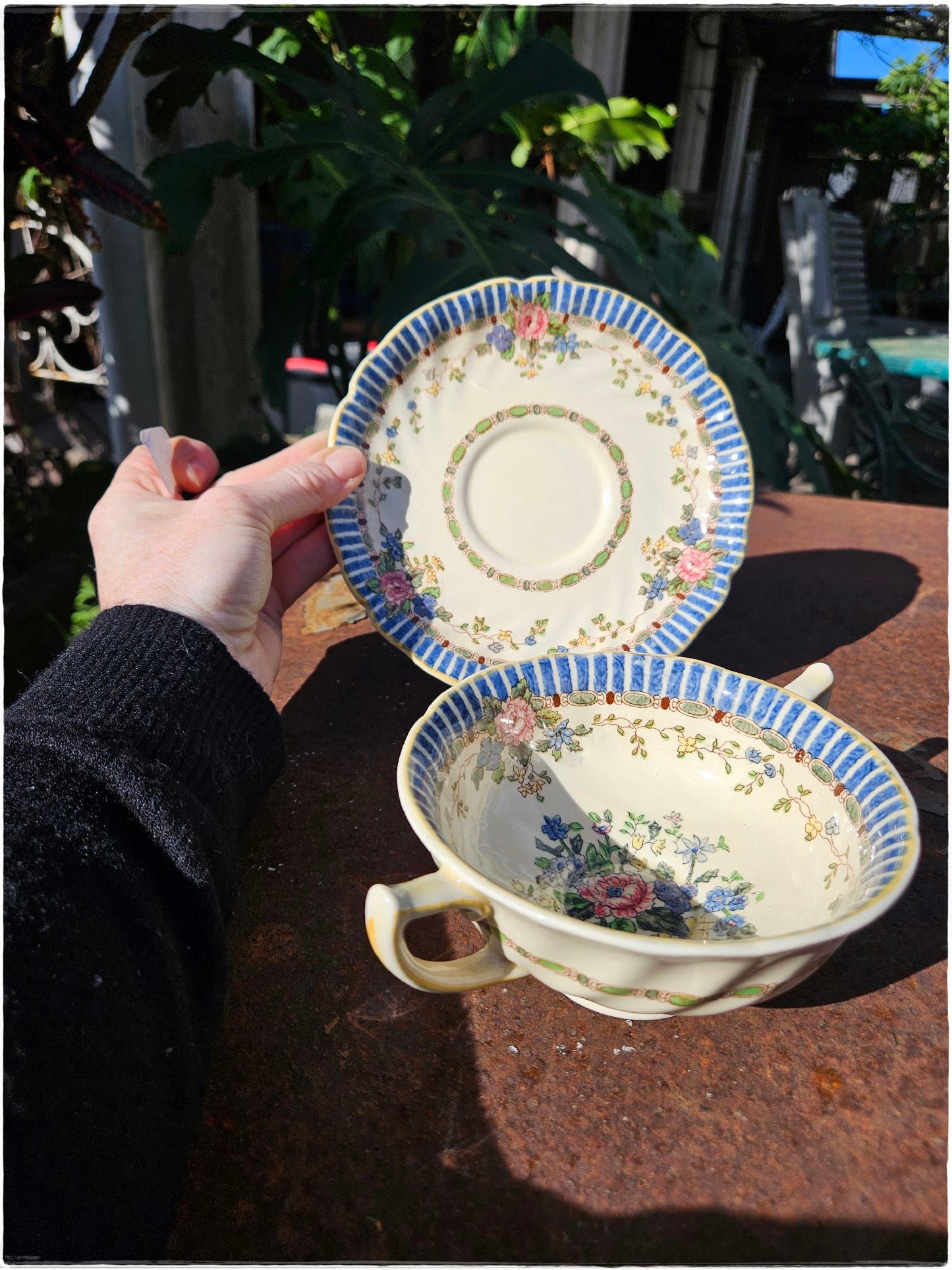 Royal Doulton soup bowl and saucer