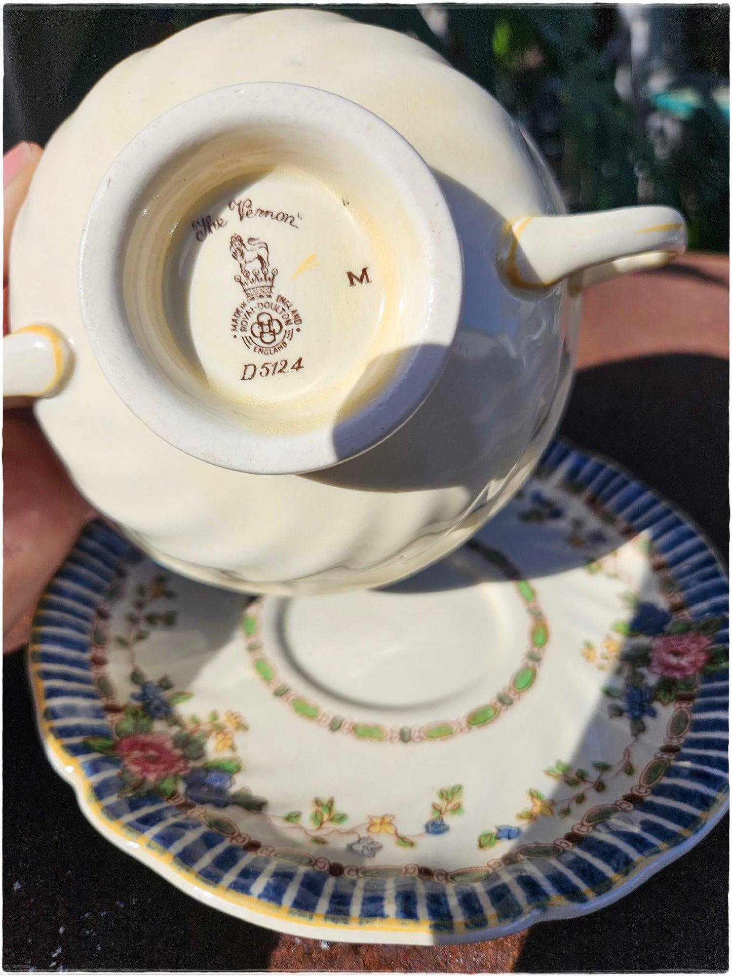 Royal Doulton soup bowl and saucer