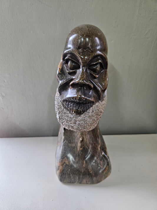 Soapstone sculpture of a man