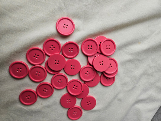 Hot pink buttons