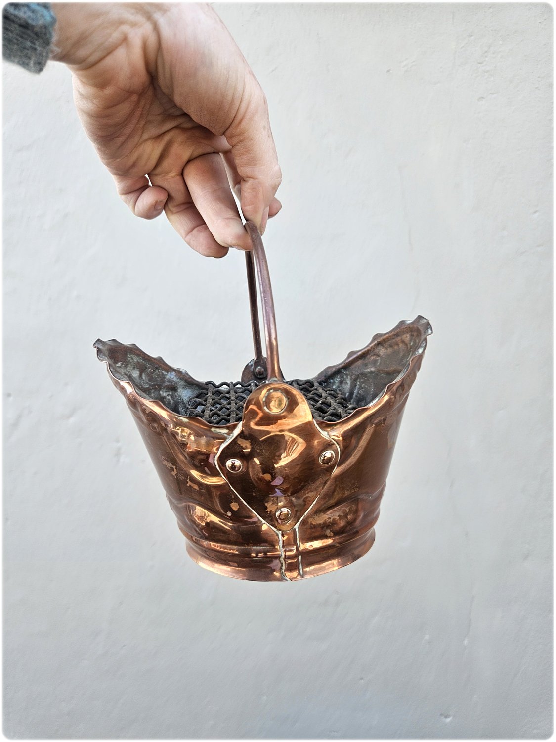 Small copper bucket