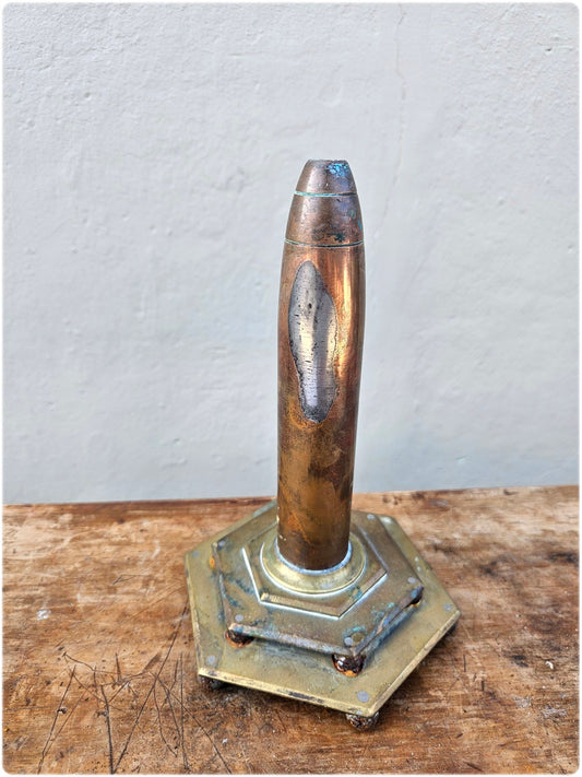 Trench art vase