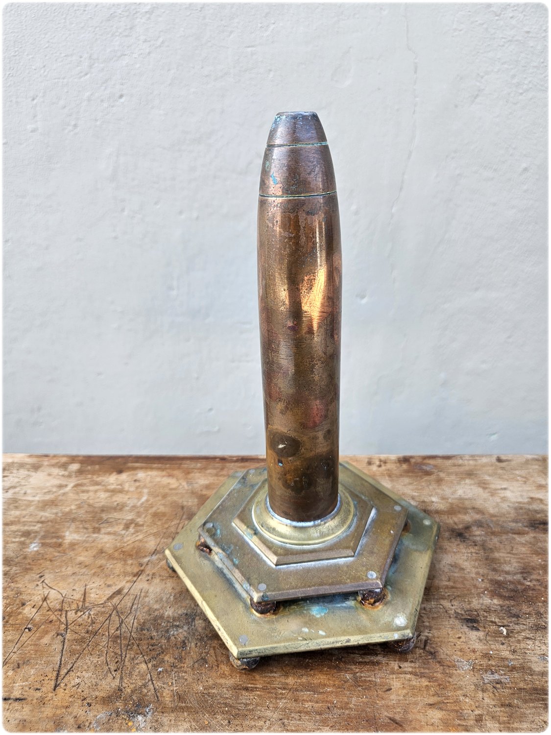 Trench art vase