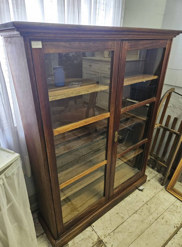 Bookcase with glass doors