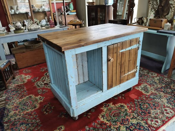 Rustic kitchen island