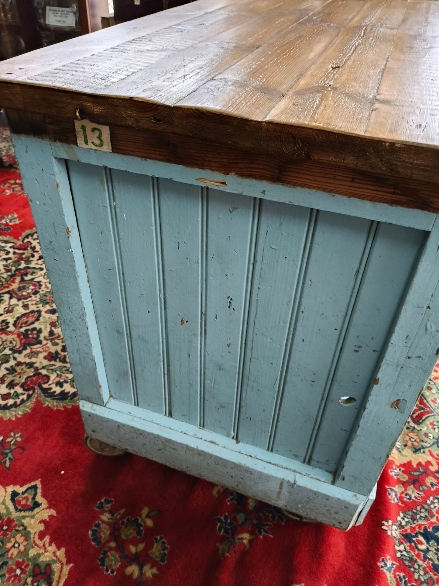 Rustic kitchen island