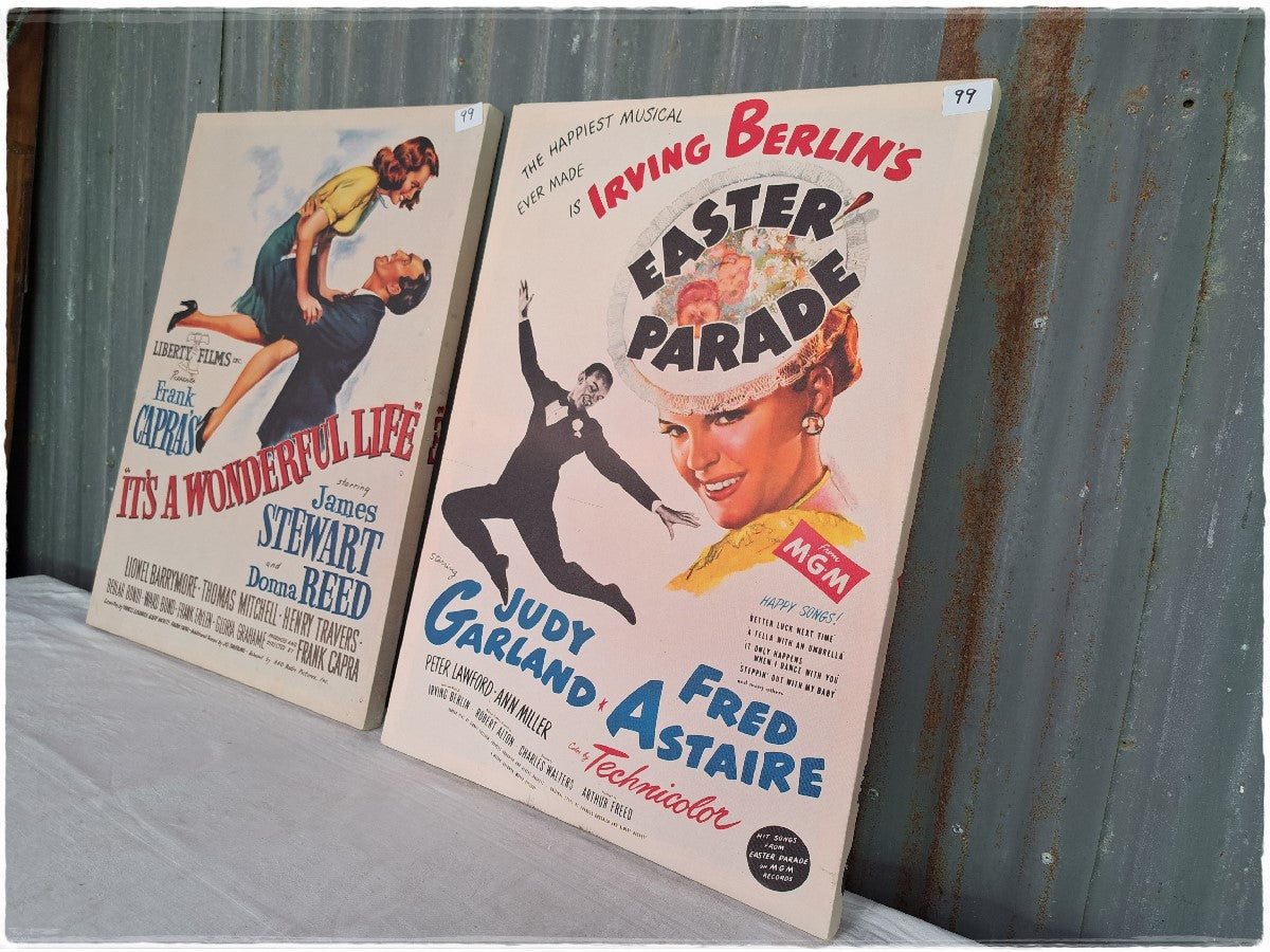 Pair of reproduction movie posters