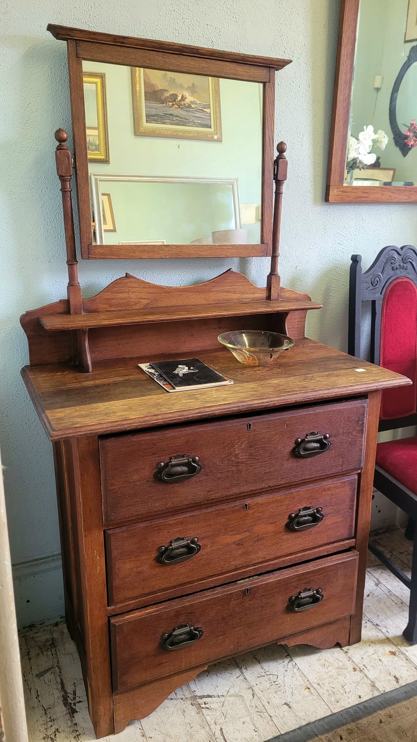 Oak dressing table