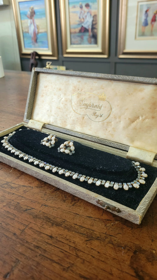 Vintage necklace and earring set