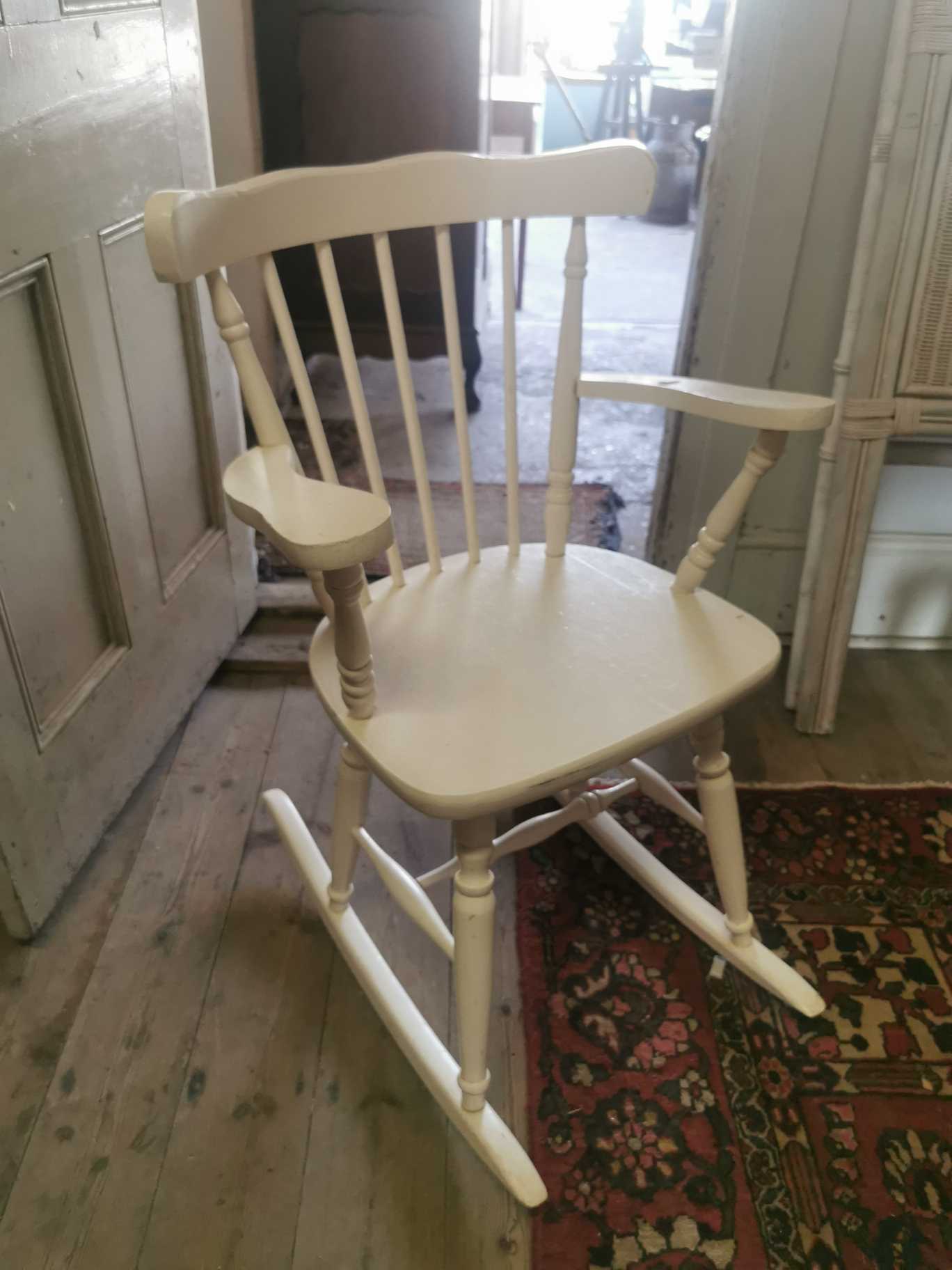 wooden rocking chair
