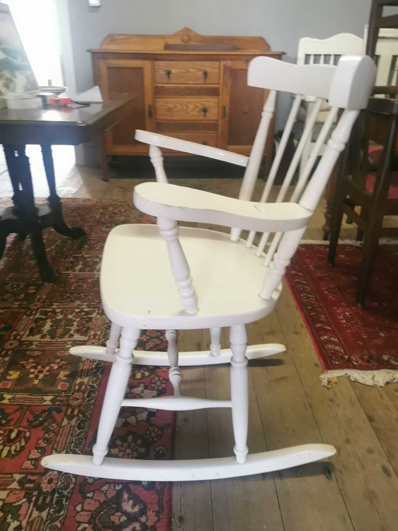 wooden rocking chair
