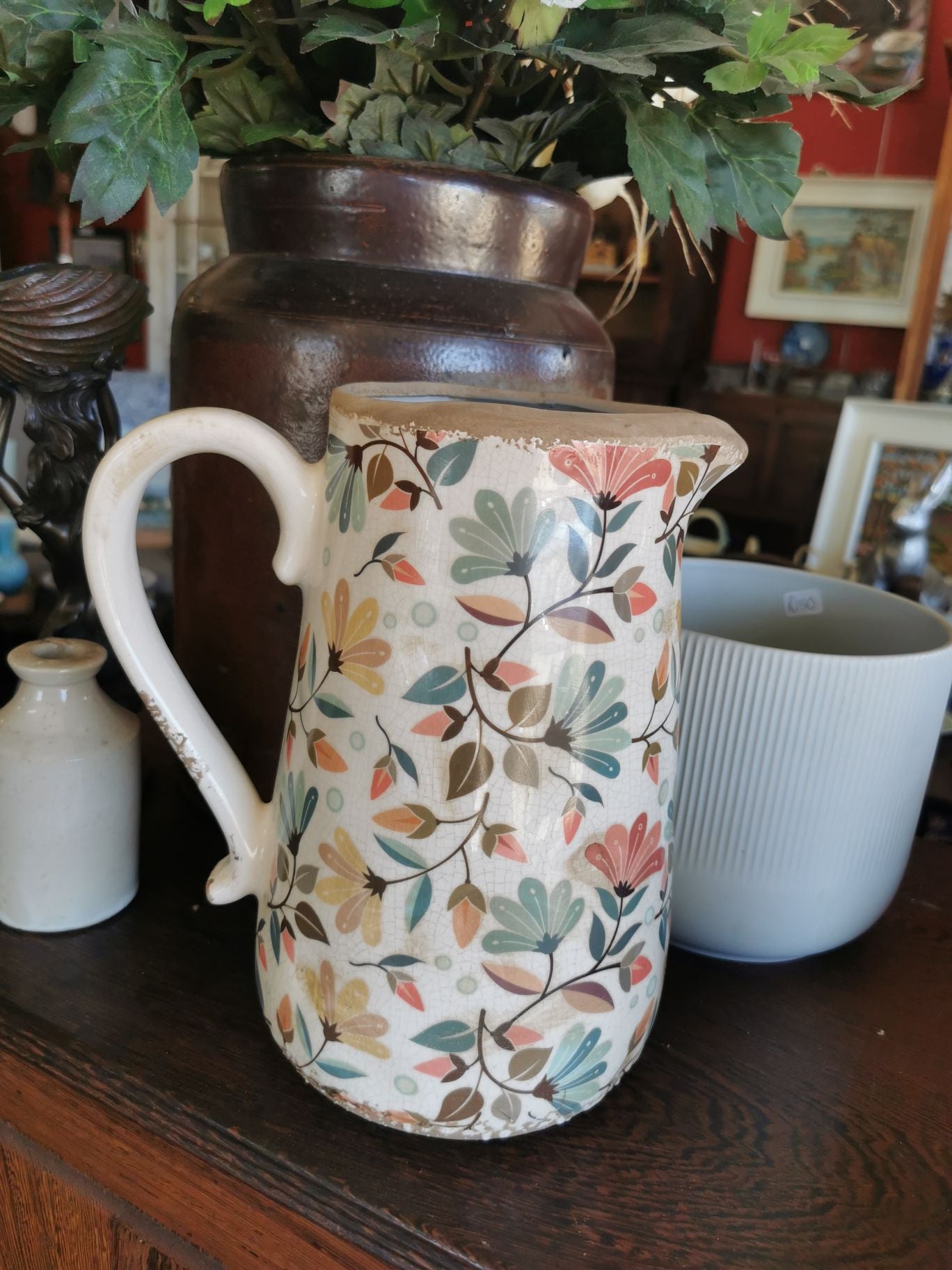 Pastel Floral Jug
