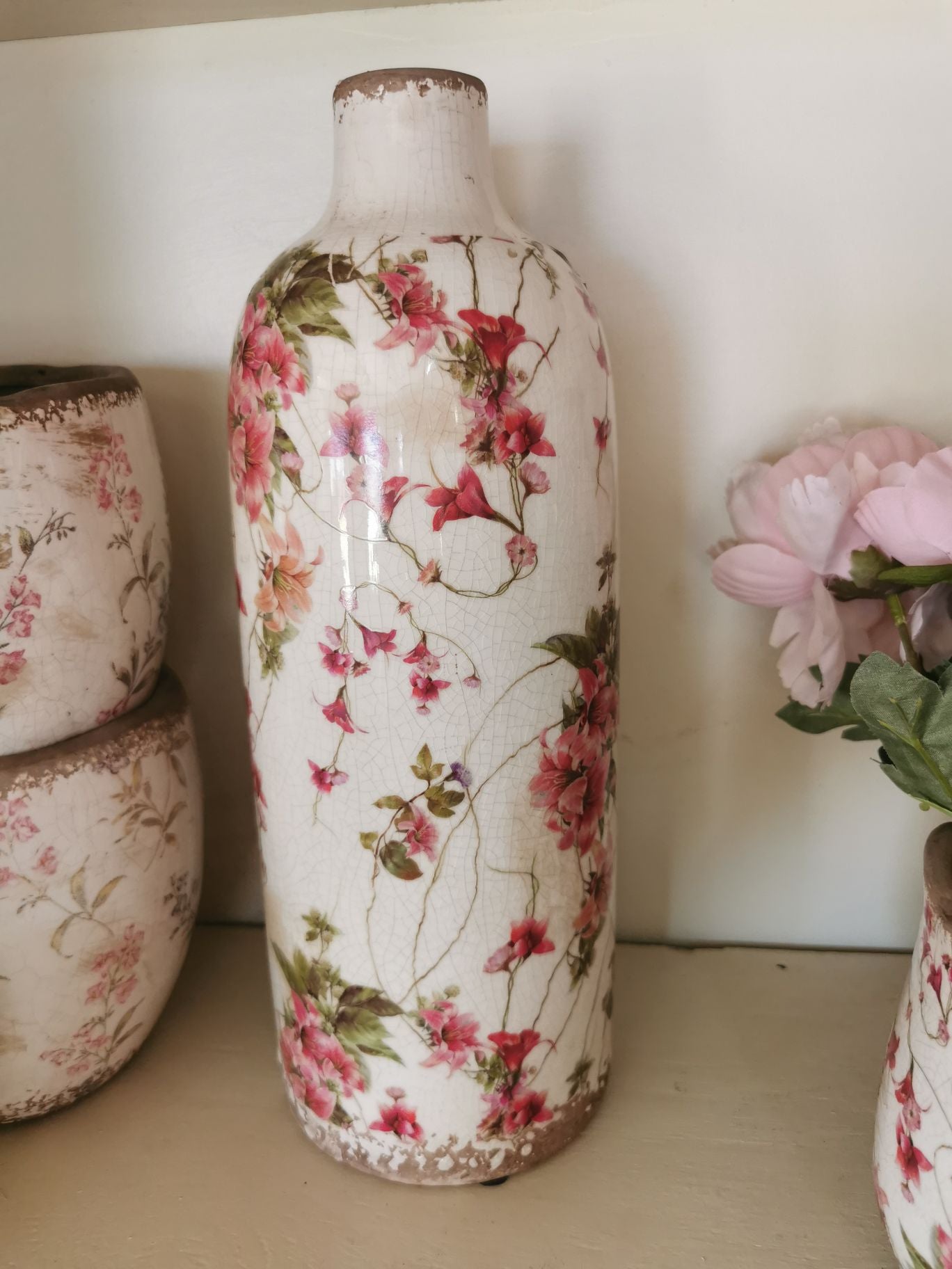 Tall ceramic vase