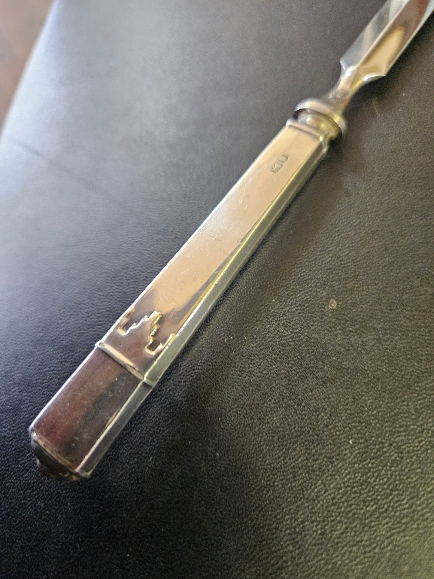 Silver handled letter opener