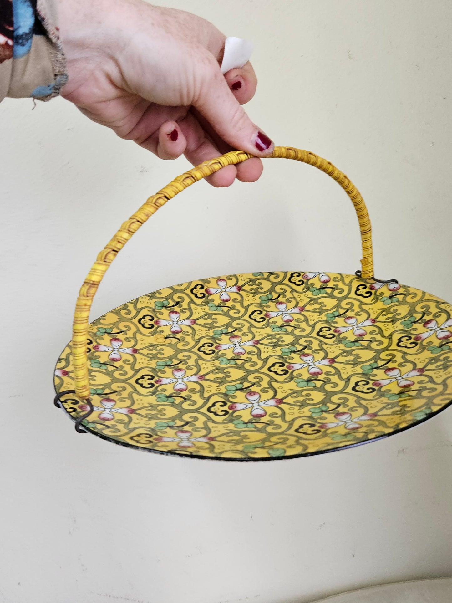 Yellow Burslem plate