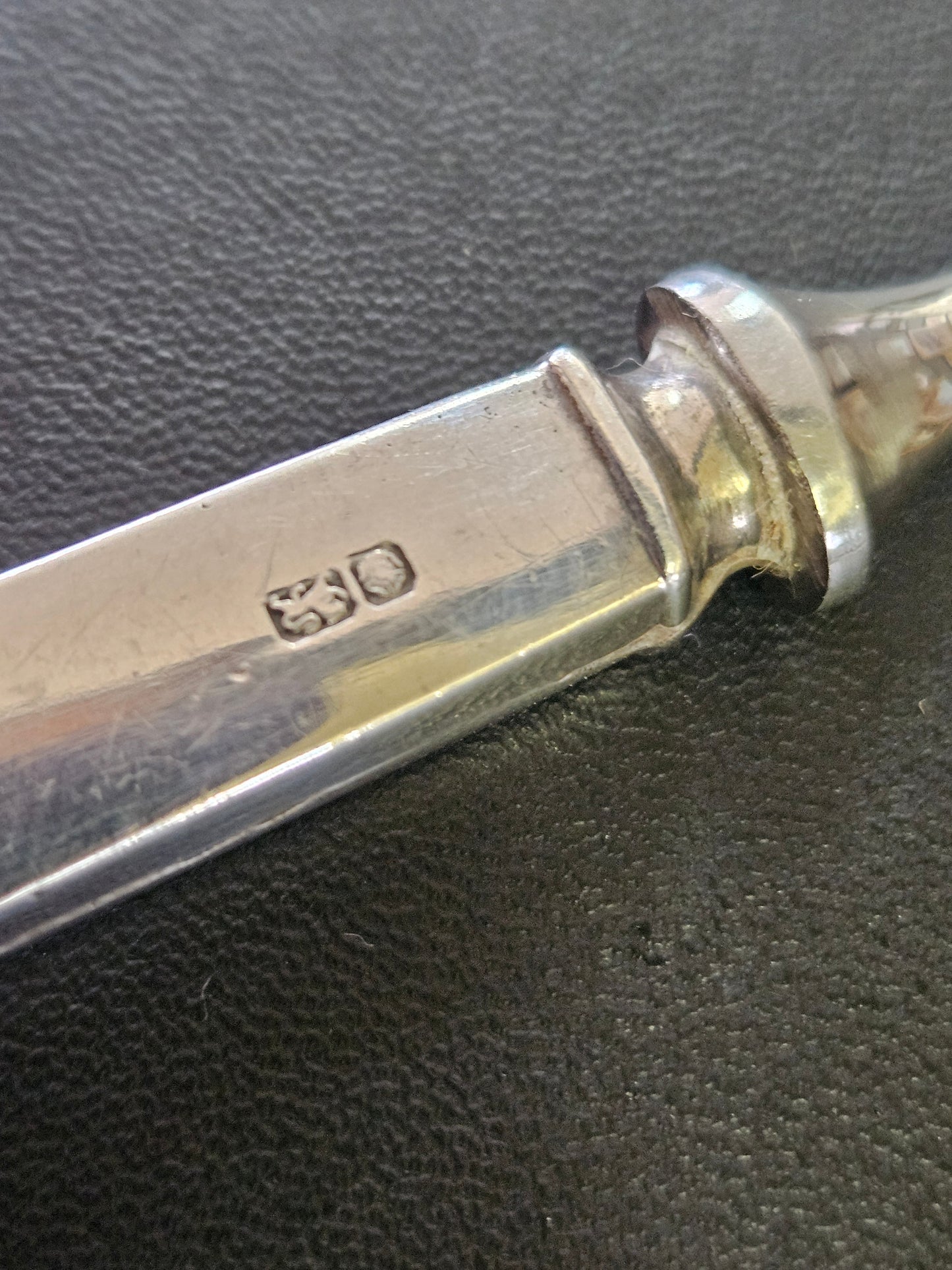 Silver handled letter opener