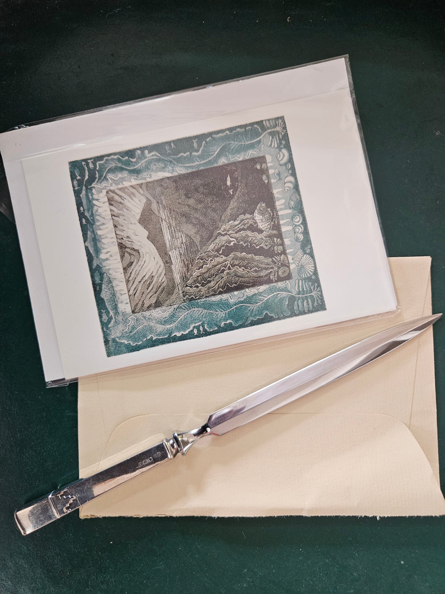 Silver handled letter opener