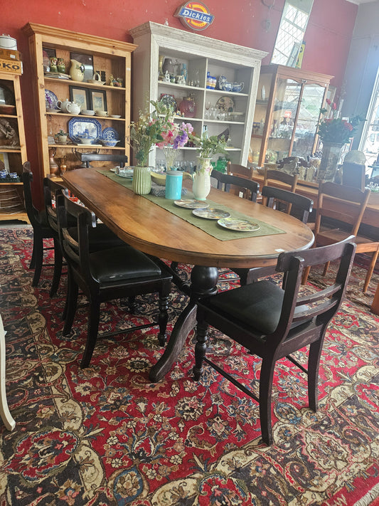 Smart dining room table and 8 chairs